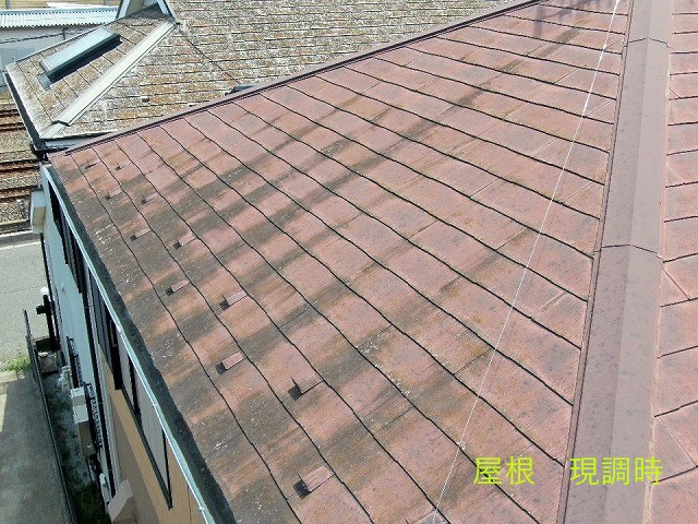 坂戸市で屋根の塗り替えを行う下準備！！高圧洗浄作業！！